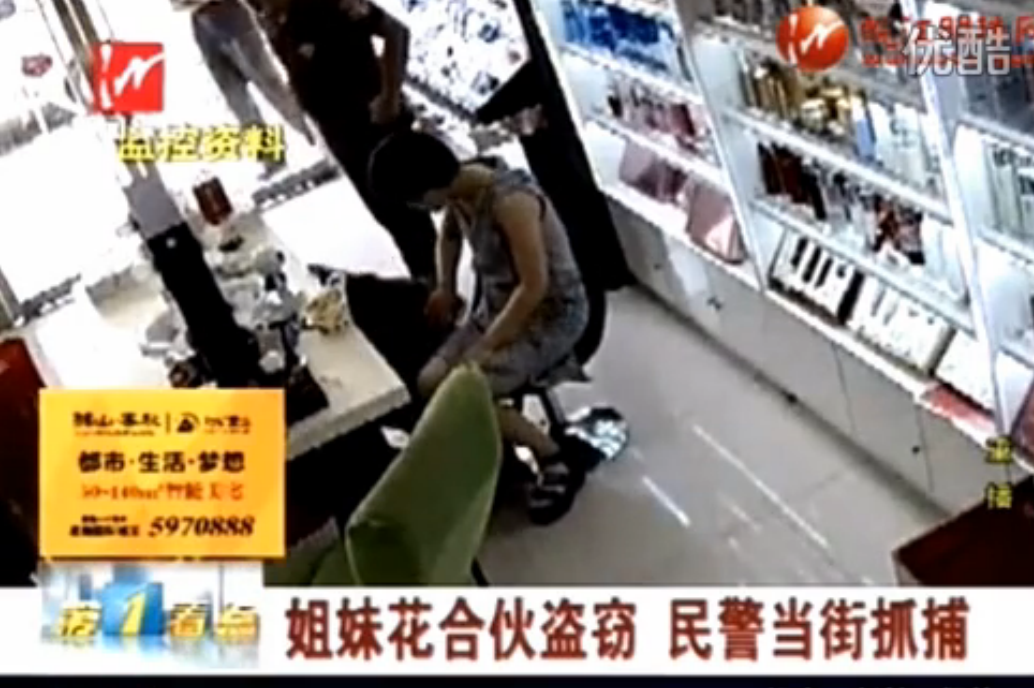 姐妹花合伙行窃，芜湖警方逼停公交车将其抓捕