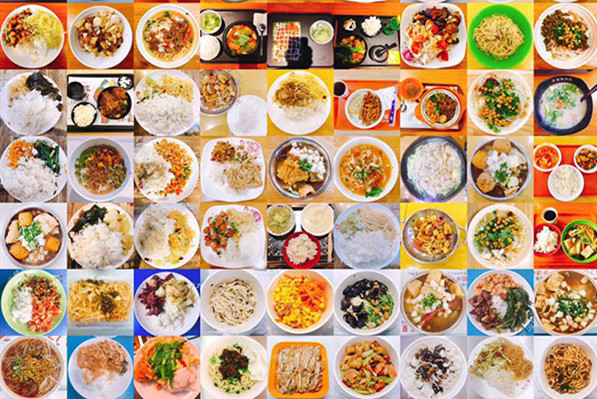 ▲▼湖南女学生拍四年大学食堂饭菜图爆红网路。（图／翻摄自微博）